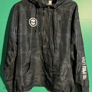 Independent Trading Company Windbreaker Jacket XL Black Camo “Helping Good Teams